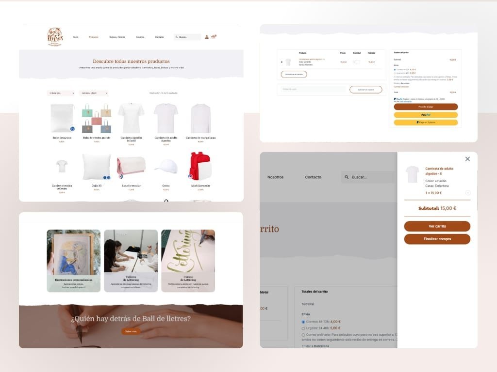 Página web corporativa en Tarragona para la asociación cultural Ball de Lletres