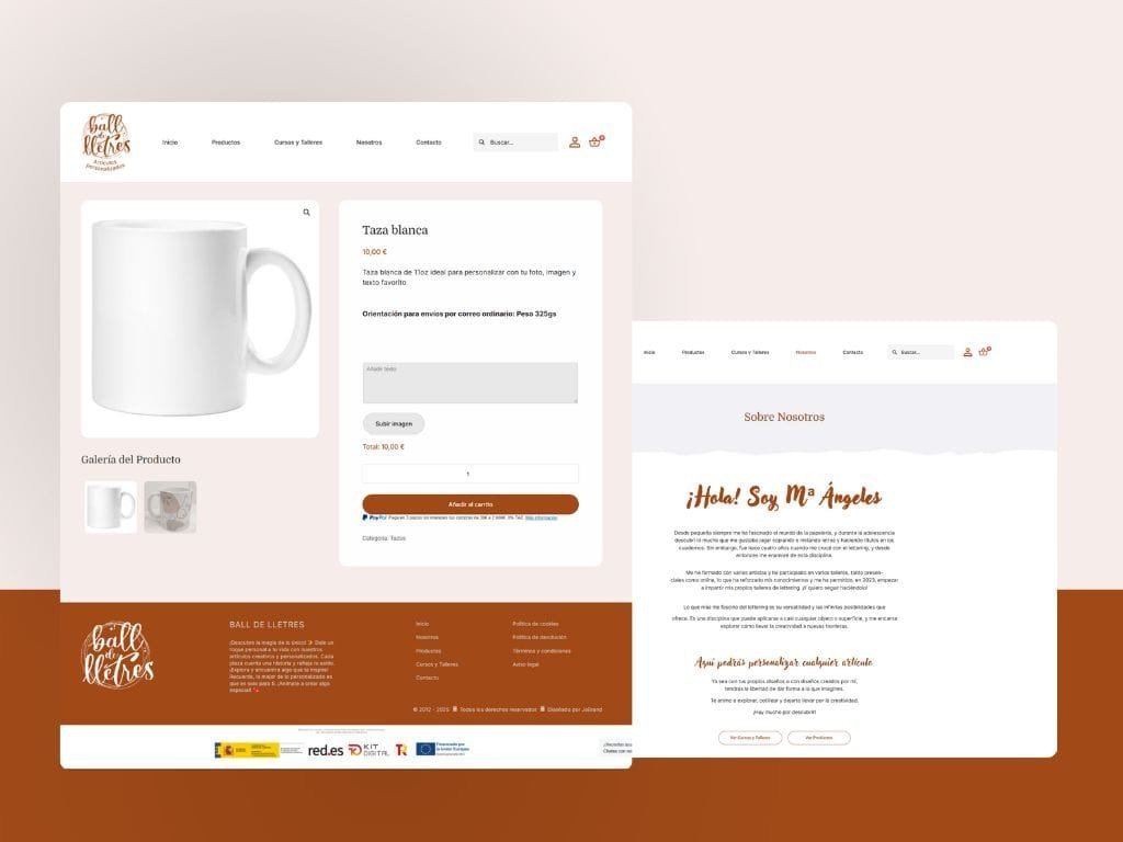 Página web corporativa en Tarragona para la asociación cultural Ball de Lletres