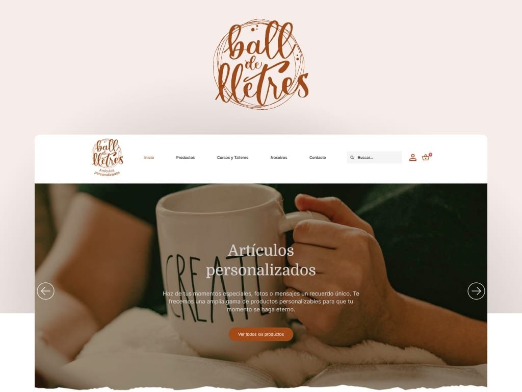 Página web corporativa en Tarragona para la asociación cultural Ball de Lletres
