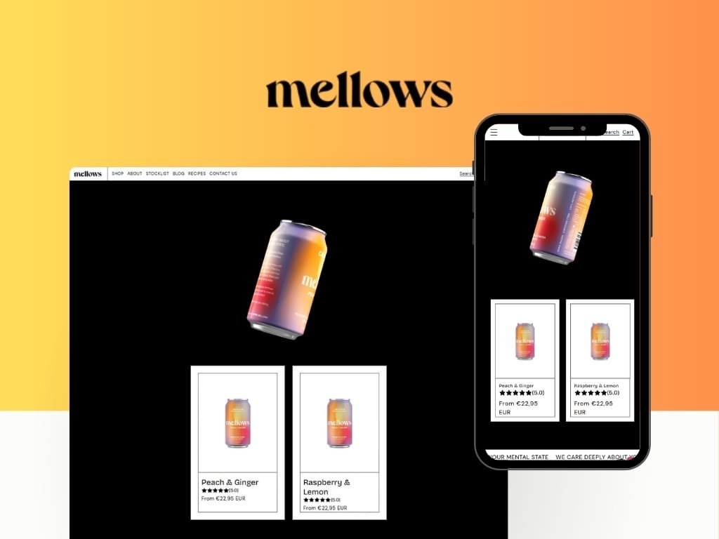 Diseño web a medida y ecommerce en Tarragona para marca de moda Mellows