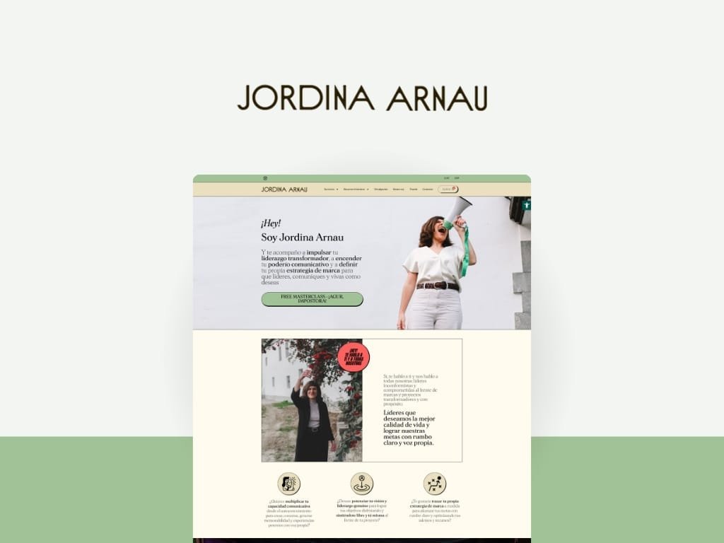Diseño de página web y marca personal en Tarragona para Jordina Arnau