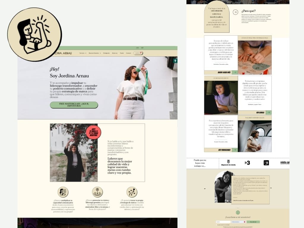 Diseño de página web y marca personal en Tarragona para Jordina Arnau