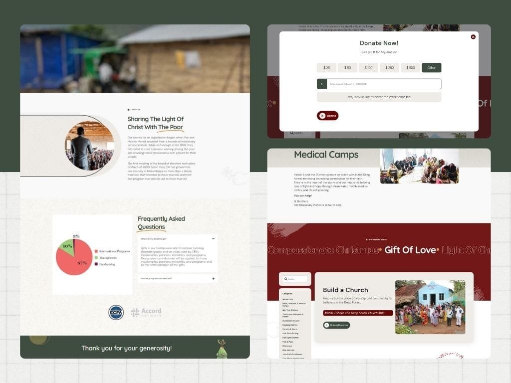 Desarrollo web en Tarragona para donaciones y ONG Compassionate Christmas