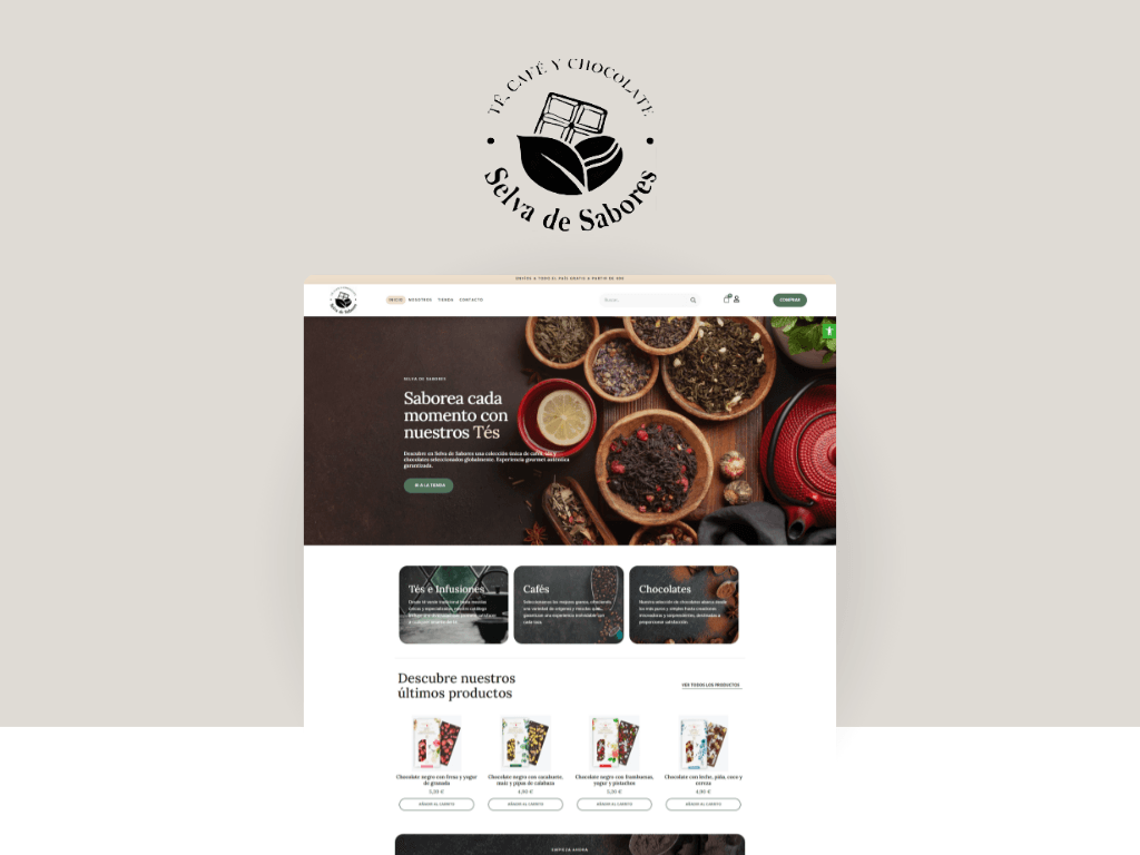 Diseño web premium en Tarragona para restaurante y tienda de alimentación Selva de Sabores